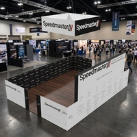 Stand d'exposition modulaire personnalisé 20x20 avec impression graphique