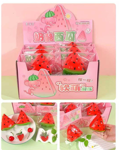 Jouet anti-stress promotionnel en TPR, en forme de pastèque, souple, en pâte, style fruit, en boîte, pour la décompression et le soulagement, jouet de simulation - Product Image 4