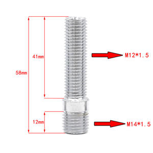 Boulons de roue universels M12/M14 pour voitures allemandes, lot de 20 pièces, best-seller, adaptateurs de roue préférés des vendeurs transfrontaliers, entretoises - Product Image 3