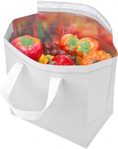 Emballage de boissons jetable écologique en tissu non tissé laminé avec feuille d'aluminium, sérigraphie, poignée de longueur de main - Product Image 6