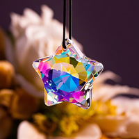 Attrape-soleil en cristal AB Star, prisme en verre à facettes, ornement suspendu, attrape-soleil en cristal pour la décoration de fenêtre