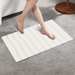 Vajilla plegable de diatomita para cocina, platos de piedra de agua, esteras absorbentes de secado de drenaje, almohadilla para encimera de cocina, antideslizante - Product Image 2