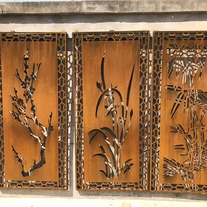 Façade en acier corten perforé sur mesure - Panneaux de revêtement mural extérieur découpés au laser - Product Image 6