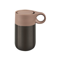 Tasse isolée personnalisée transfrontalière, couvercle à ressort sous vide en acier inoxydable, tasse isolée simple et à la mode de couleur unie