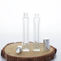 10 ML Carré Clair Décanter Bouteille Parfum 10 ML Vis Bouche Rechargeable Bouteille De Parfum En Verre