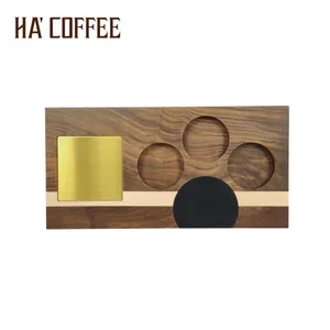 Benutzer definiertes Logo wasserdichtes Espresso zubehör in Lebensmittel qualität Klassische schwarze Farbe Kaffee klare Silikon-Manipulation matte