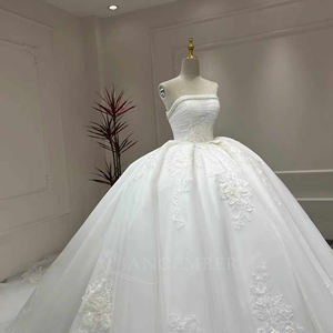 Xx11 Modern Pretty Wedding <b>Dresses</b> Chapel Train Vintage Ball Gown Sexy Romantic <b>Fluffy</b> Princess Style Floor-Length for - Product Image 2