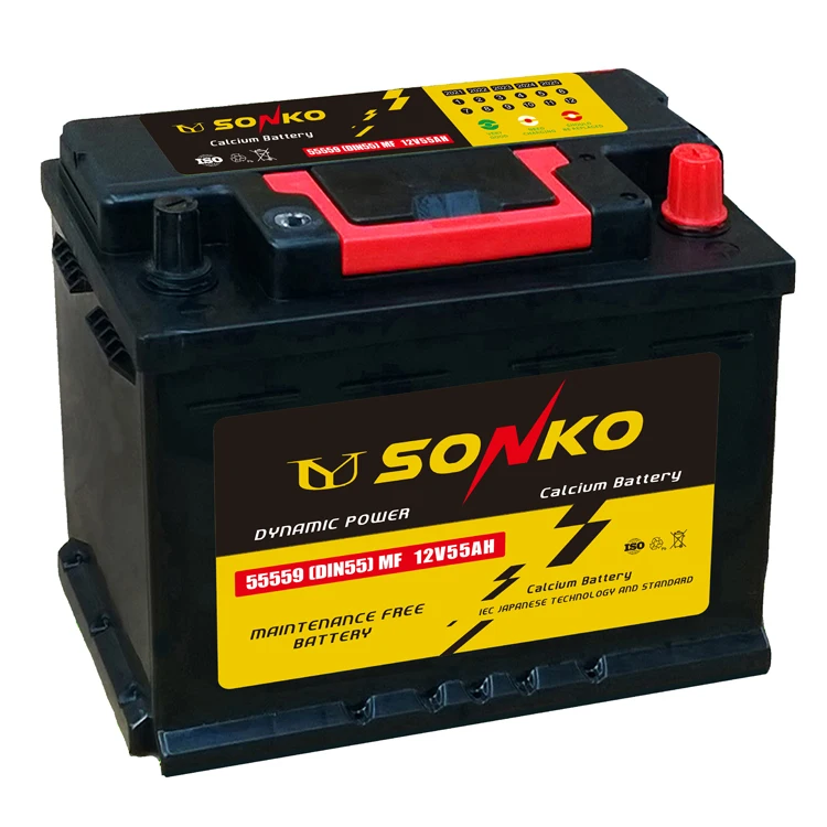 Deko — batterie pour voiture 12v, 55ah, SLA, accumulateur, entretien gratuit, norme 55559-MF