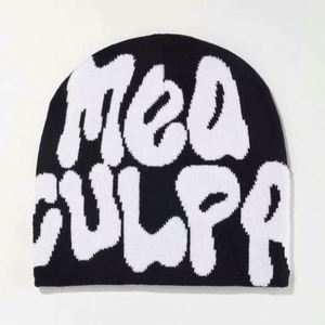 2024 Designer Knitting Cap Men Women Luxury Paragraph Beanie Cap Mea Culpa Y2k Beanie <b>Hats</b> - Product Image 6