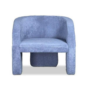 Muebles nórdicos para sala de estar, Sillón tapizado de ante <span class=keywords><strong>rosa</strong></span> para ocio, sofá individual de Hotel de madera para restaurante y cafetería - Product Image 2