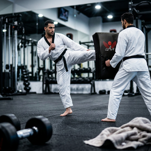 Escudo Curvo para Artes Marciales - Almohadilla Ergonómica para Taekwondo, Karate, Boxeo y Práctica de Golpes - Product Image 2