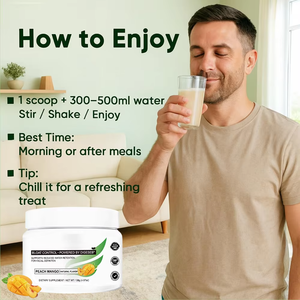 LUVVITA <span class=keywords><strong>Mango</strong></span> Peach, Suplemento Herbal en Polvo para la Digestión y Salud Intestinal para Adultos, Fórmula Vegana Natural, ODM OEM - Product Image 2