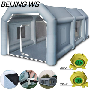 Cabine <span class=keywords><strong>de</strong></span> peinture <span class=keywords><strong>automobile</strong></span> gonflable personnalisable, tente <span class=keywords><strong>de</strong></span> pulvérisation portable robuste, matériau PVC durable, salle <span class=keywords><strong>de</strong></span> peinture mobile pour voitures - Product Image 6