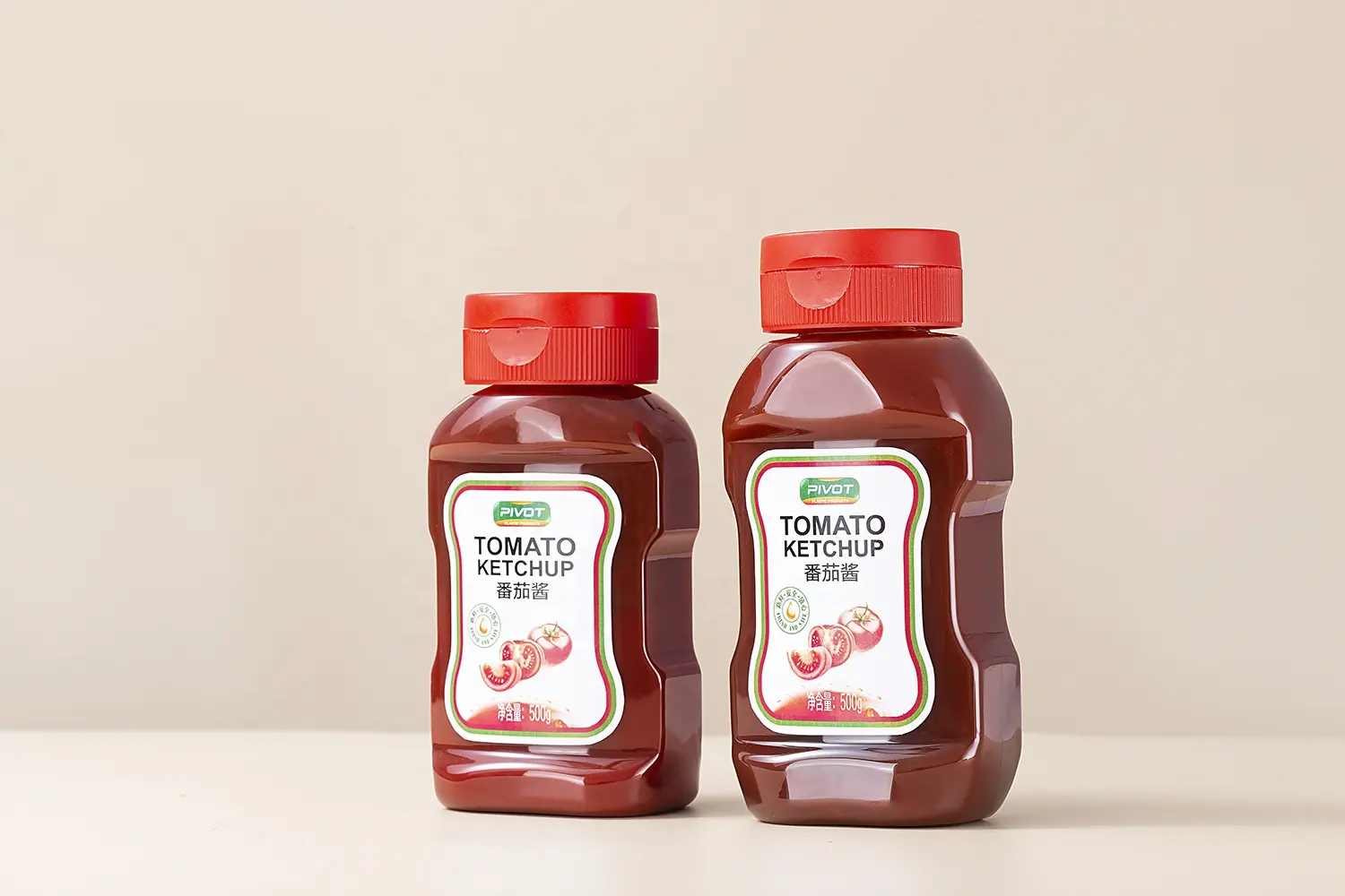 Cung cấp BBQ 12oz 373ml cà chua phổ biến Ketchup bóp chai nước sốt nhựa với logo