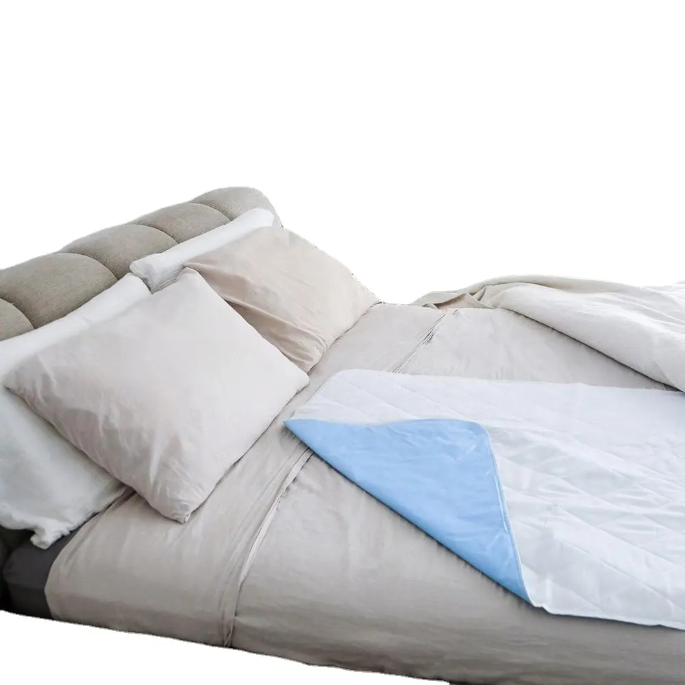 Almohadilla de cama de incontinencia lavable a prueba de agua, 24 "x 28", 3 paquetes, almohadillas de absorción reutilizables, Protector de colchón de sábana para adultos/niños