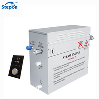 Générateur de vapeur pour sauna humide moderne Stepon avec panneau de commande tactile, machine de bain de vapeur