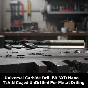 Broca universal de carburo 3xD con recubrimiento Nano TiAlN sin perforar para taladrar metal - Product Image 3