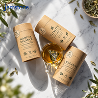Tube en papier kraft biodégradable et recyclable avec logo personnalisé, tube cylindrique en carton rond, emballage pour sachets de thé, grains de café