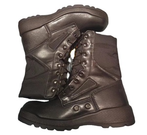 TSB21-1 DMS <b>Black</b> Leather <b>Combat</b> Boots - Product Image 1