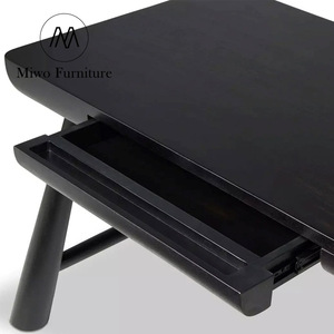 Hiện đại sang trọng secretaire văn phòng màu đen rắn gỗ ông chủ máy tính bảng Bắc Âu bằng văn bản bàn phòng ngủ bàn làm việc tùy biến - Product Image 4