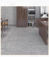 Dalles de sol en vinyle personnalisées LVT à coller/SPC à clipser, blanches, auto-adhésives, imperméables, pour hôpitaux et écoles