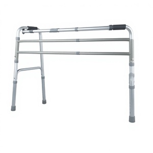 Aluminum Alloy <b>Walker</b> Foldable Height Adjustable Durable Walking Aid For <b>Elderly</b> Assistive Device - Product Image 5