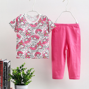 Combinaison à manches courtes pour enfants, respirante, 100% coton, vêtements climatisés, vêtements d'été pour bébés, nouvelle collection 2021 - Product Image 2