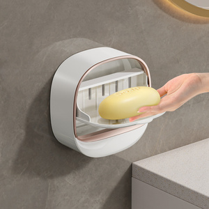 OEM/ODM Không Thấm Nước Không Có Khoan Phòng Tắm Treo Tường Xà Phòng Thanh Chủ ABS Xả Hộp Xà Phòng Với Nắp Nhựa Khuôn Tùy Biến - Product Image 3