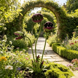 Estaca de Jardín de Hierro Más Vendida para Plantas Carnívoras, Adorno Decorativo para Exteriores de Estilo Europeo-Americano - Product Image 4