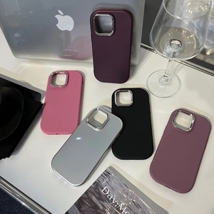Bán Buôn Phổ Biến Thiết Kế Kẹo Màu Xà Phòng Đơn Giản Mạ Khung Gương Chống Sốc Bìa Trường Hợp Đối Với iPhone 15 14 13 12 Pro Max - Product Image 1