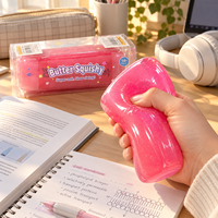 Jouet Squishy en forme de bâton de beurre rempli de slime, à remontée lente, anti-stress à presser, pour l'approvisionnement en détail