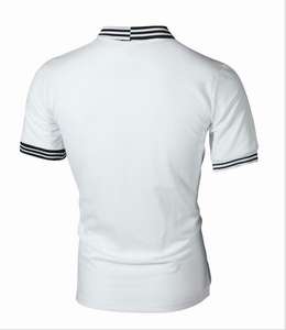 Algodón de alta calidad personalizado para Polo camisa para hombres transpirable Jersey bordado estampado Logo Casual Plaid fábrica - Product Image 4