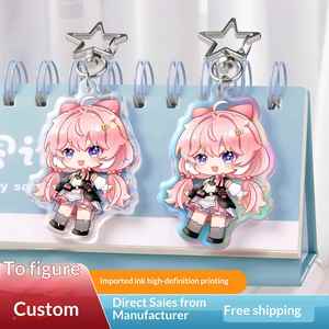 Acrylic <b>Anime</b> Character Custom Animation DIY UV Printing Key Chain Pendant Photo Creative Small Gift - Product Image 2