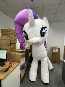 सुंदर रूप से घोड़े की शुभंकर सूट कार्टून चरित्र, वयस्कों के लिए छोटे पोनी शुभंकर पोशाक - Product Image 3