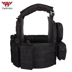 سترة تكتيكية من YAKEDA للرجال, سترة تكتيكية من جلد التمساح بلون بني وأسود - Product Image 3