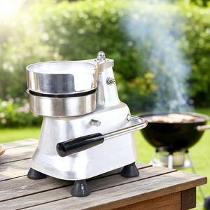 Pressa Manuale per Hamburger in Acciaio Inox per Uso Domestico e Commerciale, Macchina per Preparare Polpette di Carne - Product Image 1