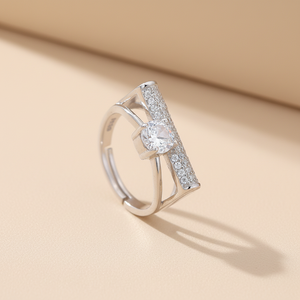 Fine Custom <strong>Sterling</strong> <strong>Silver</strong> Gemstones <strong>Rings</strong> Diamond Wedding Jewelry 925 <strong>Sterling</strong> <strong>Silver</strong> <strong>Ring</strong> <strong>Set</strong> for Women Wedding - Product Image 3