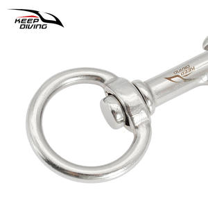 KEEP DIVING Boucle à ressort à crochet unique en acier inoxydable 316 avec anneau rotatif pour accessoires d'équipement de plongée Chine SSA-DT120Y - Product Image 4