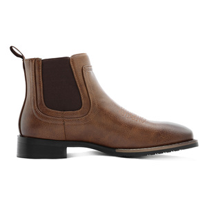 Bottes <span class=keywords><strong>Chelsea</strong></span> pour hommes 8602, style britannique rétro, brodées, à talon épais, mi-mollet, style cowboy occidental, collection automne - Product Image 5