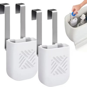 Support de tablettes nettoyantes pour réservoir de toilettes, organisateur suspendu pour tablettes de cuvette, support universel pour nettoyant WC - Product Image 1