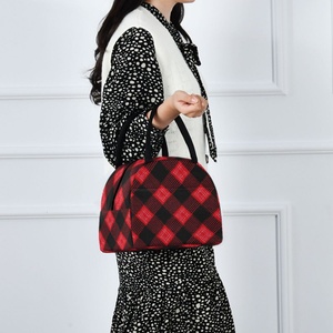 Hawaiian Life Stylish <b>Lunch</b> <b>Bag</b> Custom Red Checked Design Insulation Thermal <b>Tote</b> Cooler <b>Lunch</b> <b>Bag</b> for Worker Women - Product Image 6