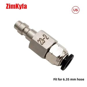 Raccord rapide à emboîtement Zimakyfa HPA (US) 23-2 pour outils pneumatiques de 4 mm (5/32") / 6,35 mm (1/4") de diamètre extérieur FPQJT-23-2-6.35mm - Product Image 4