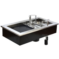 Grill électrique sans fumée coréen infrarouge pour cuisine intérieure, restaurant, table de barbecue et de fondue pour restaurant