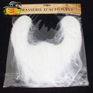 Accesorio de disfraz de barba blanca de poliéster para Halloween, Navidad y mascaradas - Product Image 5