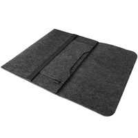 Funda de Fieltro Suave para Portátil con Logotipo Personalizado, Cierre Elástico, Organizador de Oficina Ligero para Kits de Bienvenida para Empleados