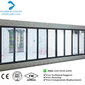 Enfriador sin llamar Supermercado Floristería Exhibición de almacenamiento de <span class=keywords><strong>cerveza</strong></span> Cámara frigorífica con puerta de vidrio - Product Image 2