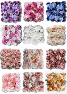 <strong>2026</strong> Hot Selling Artificial <strong>Rose</strong> 8x8 Flower Wall Panel for Halloween Chinese New Year Christmas Wedding Backdrop Home Decoration - Product Image 5