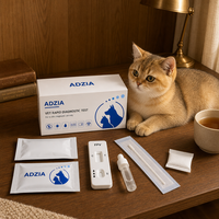 Carte de test rapide ADZIA FPV pour le virus de la panleucopénie féline, kit de test pour chats