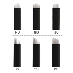 Hot Sale Microblading <strong>Needle</strong> Eyebrow <strong>Needles</strong> Tattooblades Permanent Makeup <strong>Needle</strong> <strong>With</strong> Stainless Steel - Product Image 6
