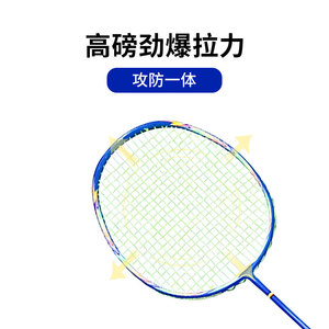 Raqueta de bádminton de fibra de carbono completa, dureza moderada, mango G5, profesional, ultraligera, duradera, para hombres y mujeres, conjunto de entrenamiento para principiantes - Product Image 4